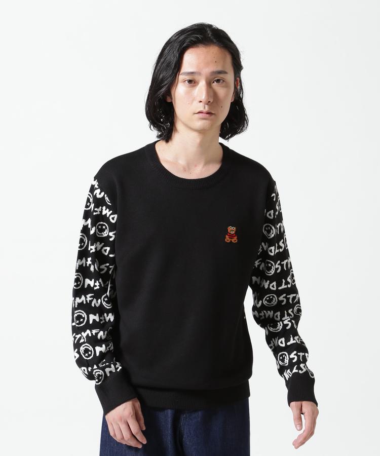 ★SALE【RoyalFlash】STUD MUFFIN/スタッドマフィン/Knit-Back LOGO ロゴニット セーター 正規品 ※セール/アウトレット品につき交換 返品不可