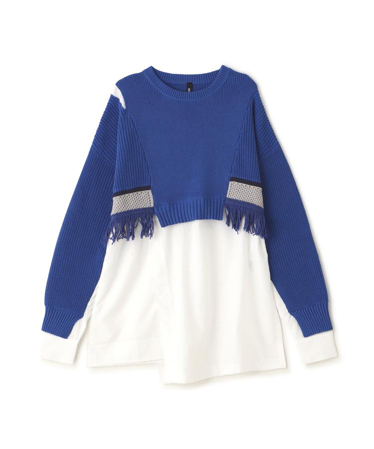 【B’2nd】AULA AILA（アウラ アイラ）別注ニットドッキングシャツのサムネイル