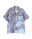 【GARDEN】YOKE/ヨーク/FLOWER PRITNED TENCELL TWILL OPEN COLLAR SHIRT(4)
