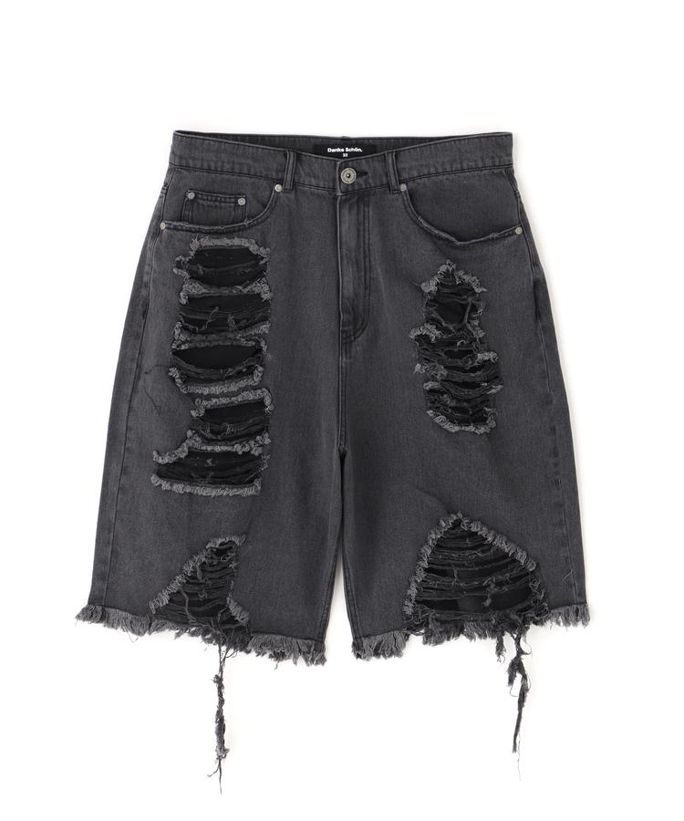 ★SALE【LHP】DankeSchon/ダンケシェーン/11oz DAMAGE DENIM SHORTS ※セール/アウトレット品につき交換 返品不可