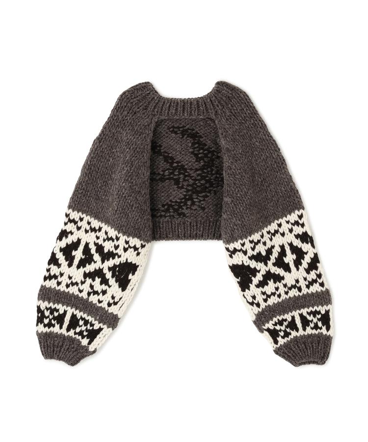 【BEAVER】RHODOLIRION/ロドリリオン　Cowichan Knit Bolero カウチンニットボレロ RV1067A
