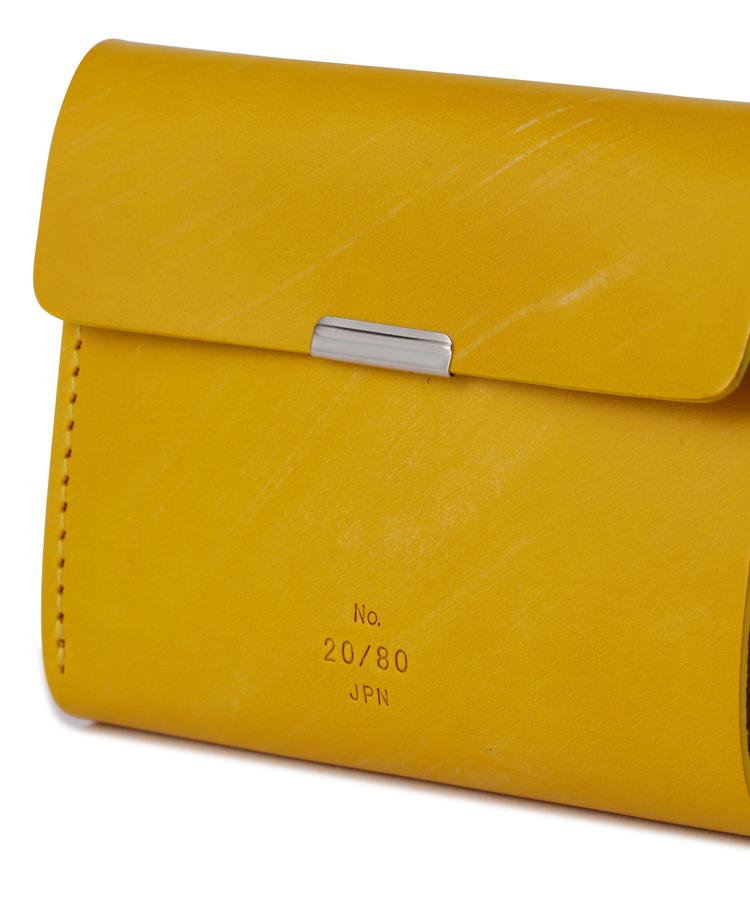 【LHP】【20 / 80】トゥエンティーエイティー / BRIDLE LEATHER WALLET FLAP ブライドルレザー フラップウォレット 三つ折り財布 コンパクト財布 本革 栃木レザー イエロー 黄色 メンズ レディース ユニセックス 日本製 国内正規品 us-online-10027555 US ONLINE 楽天市場店 サンプル画像3