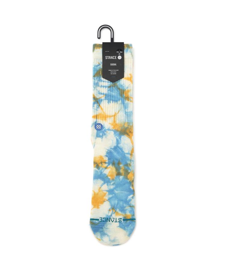 STANCE/スタンス/SPOTTY DYE CREW 靴下 ソックス くつした 耐久性 タイダイ模様 柄