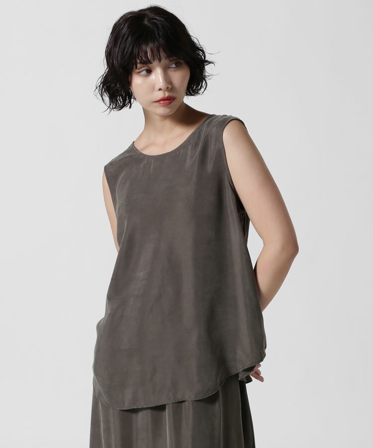 【B’2nd】DROIT BELLO（ドロイトベロ）キュプラ混タンクプルオーバー