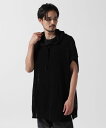 【B’2nd】MINEDENIM(マインデニム)Heavy Mesh Knit Nosleeve Big Hoodie