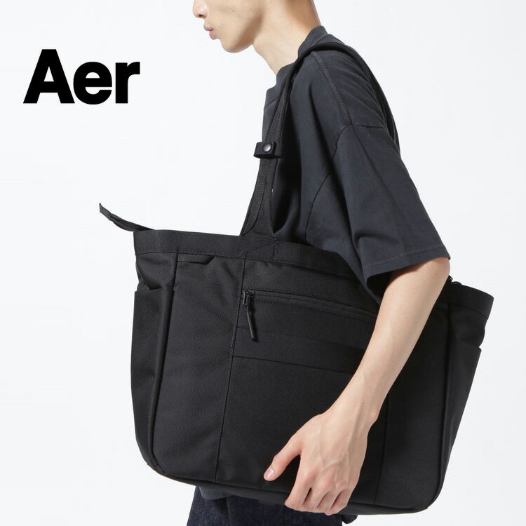 【B'2nd】Aer(エアー)CITY TOTE AER-21058 BLACK 正規商品 メンズ トートバッグ 通勤 通学 gift_b2nd