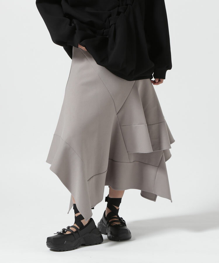 yRoyalFlashzAULA/AE/Random Flare Hem Skirt _tAXJ[g fB[X