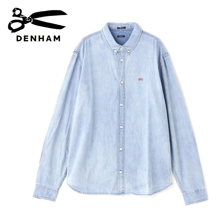 【RoyalFlash】DENHAM/デンハム/RICH REG SHIRT LSW 国内正規品 メンズ 長袖 デニム シャツ 01230443011