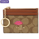 【ポイント10倍&最大1000円クーポン】コーチ COACH パスケース C2922 IMS5U シグネチャー キーリング フラグメントケース リップ柄 アウトレット レディース 小物 新作 ギフト プレゼント 有料ラッピング可