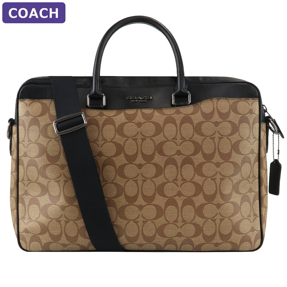 コーチ COACH バッグ ブリーフケース F72978 QBTN2 2way A4対応 大きいサイズ 大きい 大きめ シグネチャー アウトレット メンズ 新作 プレゼント