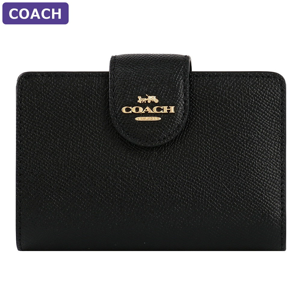 コーチ COACH 財布 二つ折り財布 6390 IMBLK ミニ財布 ミニマム ミニマル ミニ 小さめ アウトレット レディース 新作 ギフト プレゼント