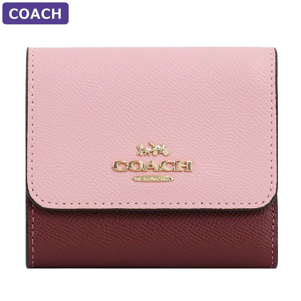 コーチ 三つ折り財布 レディース コーチ COACH 財布 三つ折り財布 CF446 IMV2G ミニ財布 ミニマム ミニマル バイカラー アウトレット レディース ウォレット 新作 有料ラッピング可