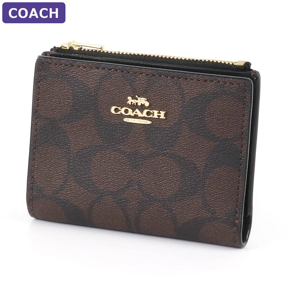 コーチ COACH 財布 二つ折り財布 CM852 IMAA8 シグネチャー ミニ財布 ミニマム ミニマル アウトレット レディース ウォレット 新作