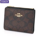 コーチ COACH 財布 二つ折り財布 CM852 IMAA8 シグネチャー ミニ財布 ミニマム ミニマル アウトレット レディース ウォレット 新作