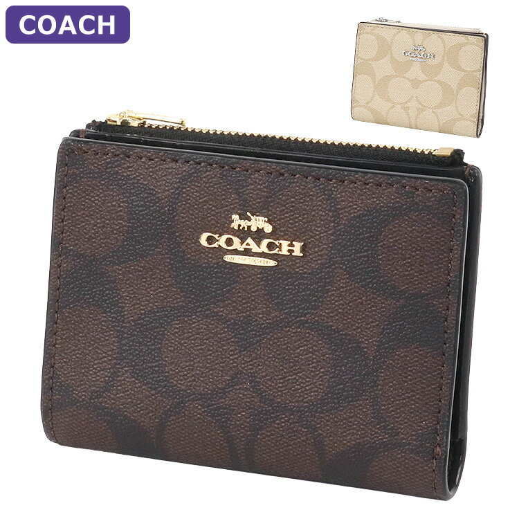 コーチ COACH 財布 二つ折り財布 CM852 シグネチャー ミニ財布 ミニマム ミニマル アウトレット レディース ウォレット 新作