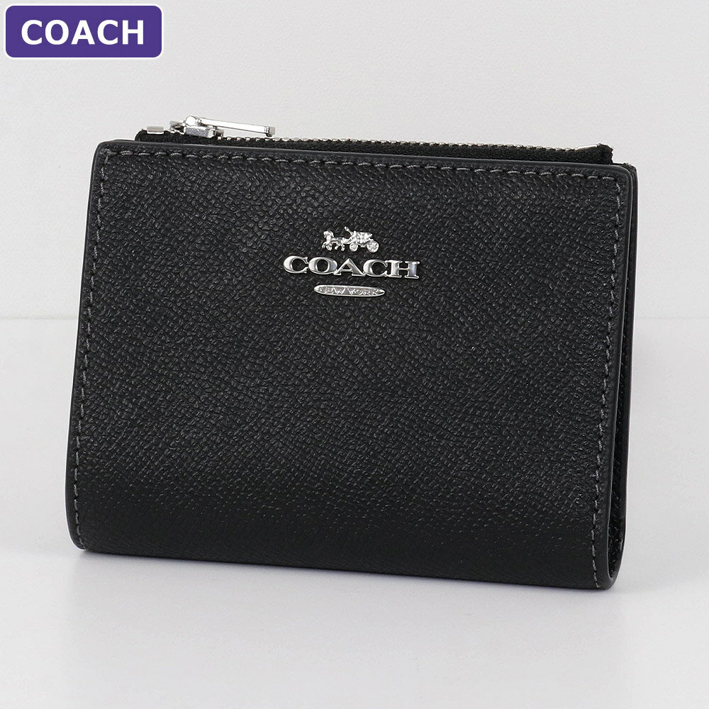 コーチ ミニ財布 レディース コーチ COACH 財布 二つ折り財布 CR983 SVBK ミニ財布 アウトレット レディース ウォレット 新作