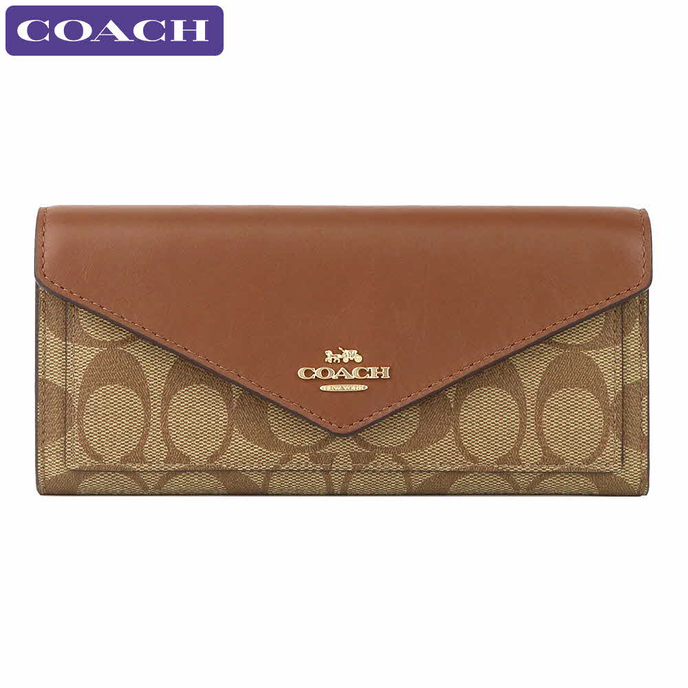 【ポイント10倍】コーチ COACH 財布 長財布 3034 IME74 シグネチャー アウトレット レディース ウォレット 新作 ギフト プレゼント 有料ラッピング可能