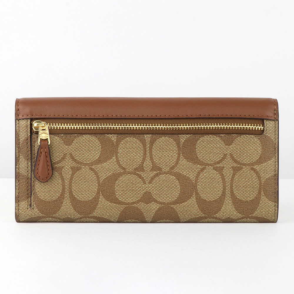 【ポイント10倍】コーチ COACH 財布 長財布 3034 IME74 シグネチャー アウトレット レディース ウォレット 新作 ギフト プレゼント 有料ラッピング可能