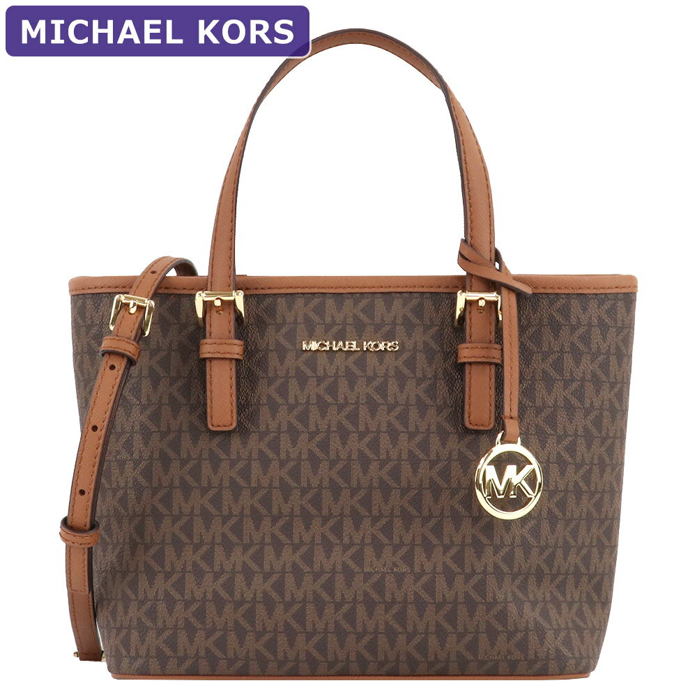 マイケルコース MICHAEL KORS バッグ トートバッグ 35T9GTVT0B BROWN シグネチャー 2way アウトレット レディース 新作