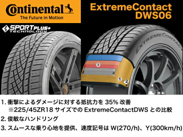 245/40R20 99Y エクストリーム コンタクト DWS06 コンチネンタル タイヤ Continental EXTREME CONTACT DWS 06 245/40ZR20 サマー ラジアル 245-40-20