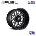 【FUEL OFFROAD (フューエルオフロード) 正規代理店】20インチアルミホイール 4本セットD611 STROKE ストローク20×9 5H114.3/127 +1 CB78.1グロスブラックミルド 汎用/D61120902650(2)