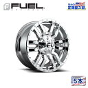【FUEL OFFROAD (フューエルオフロード) 正規代理店】20インチアルミホイール 5本セットD631 SLEDGE スレッジ20×9 8H170 +1 CB125.1CHROME PLATED 汎用/D63120901750(2)
