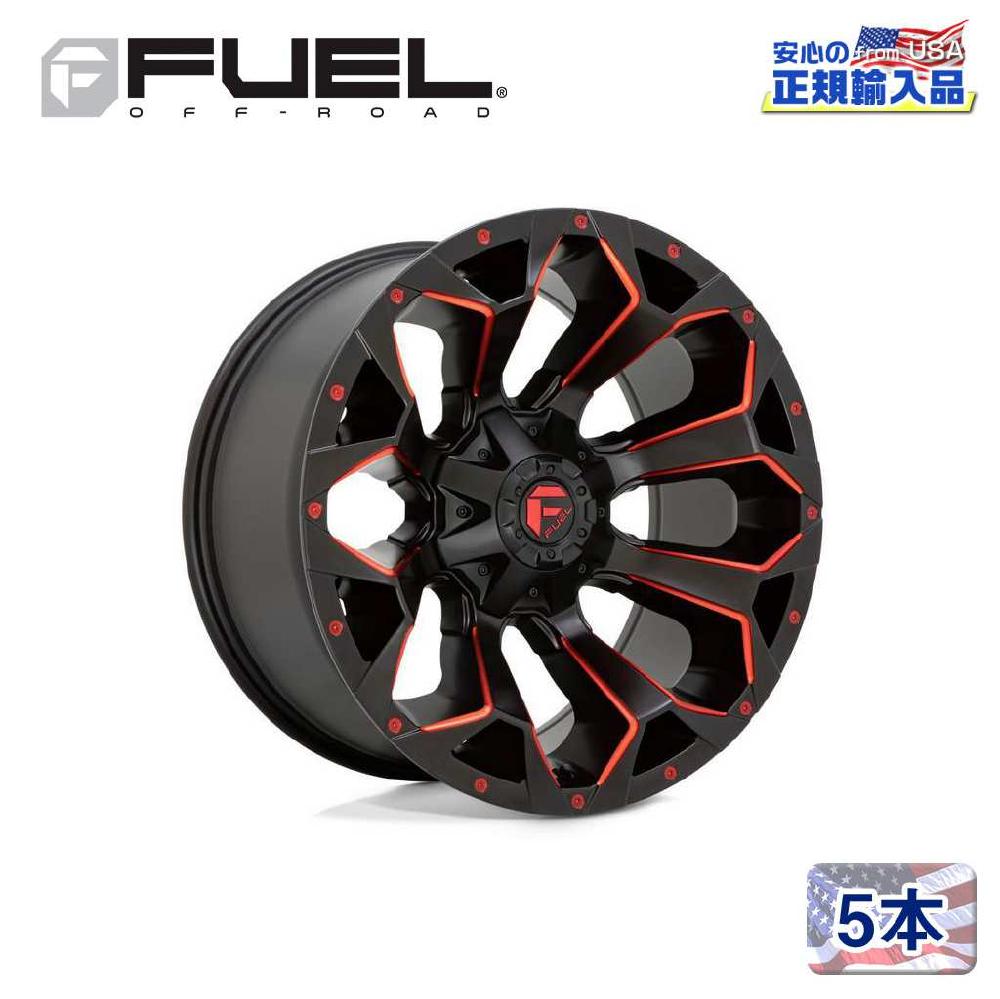 17インチアルミホイール 5本セットD787 ASSAULT17×8.5 6H120 +14 CB66.9MATTE BLACK MILLED WITH RED TINT 汎用/D78717859452