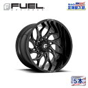 【FUEL OFFROAD (フューエルオフロード) 正規代理店】24インチアルミホイール 5本セットD741 RUNNER24×12 8H165.1 -44 CB125.2グロスブラックミルド 汎用/D74124208247(2)