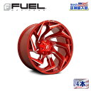 【FUEL OFFROAD(フューエルオフロード)正規輸入総代理店】20インチアルミホイール 4本汎用 D754 REACTION リアクション キャンディーレッドミルド20×9 8H 165.1 +20 CB125.2(2)