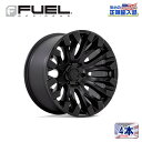 【FUEL OFFROAD (フューエルオフロード) 正規代理店】20インチアルミホイール 4本セットD831 QUAKE(クエイク)20×10 8H180 -18 CB124.2ブラックアウト 汎用/D83120001847