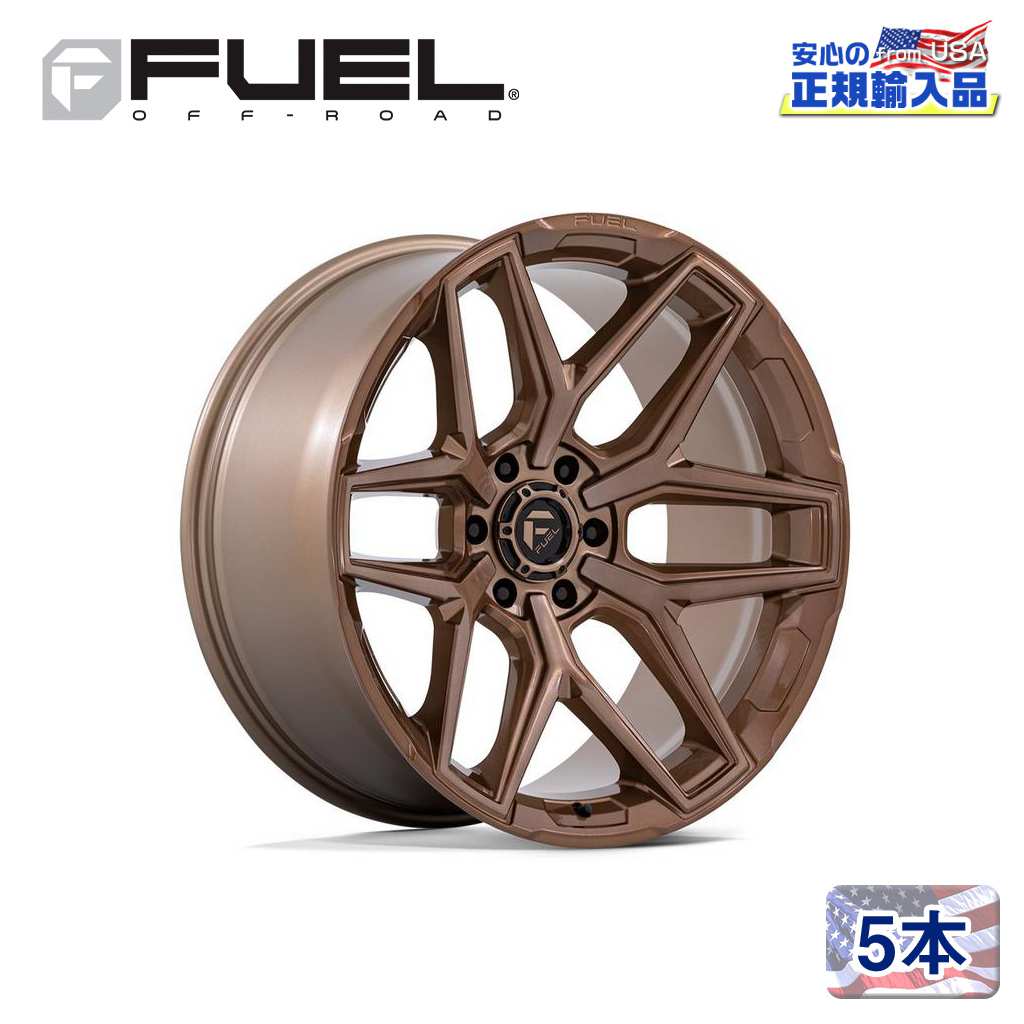 20 inches + - 【FUEL OFFROAD (フューエルオフロード) 正規代理店】20インチアルミホイール 5本FC854ZR FLUX フラックス PLATINUM BRONZE(プラチナムブロンズ)20×10J 6H 135 -18 CB87.1