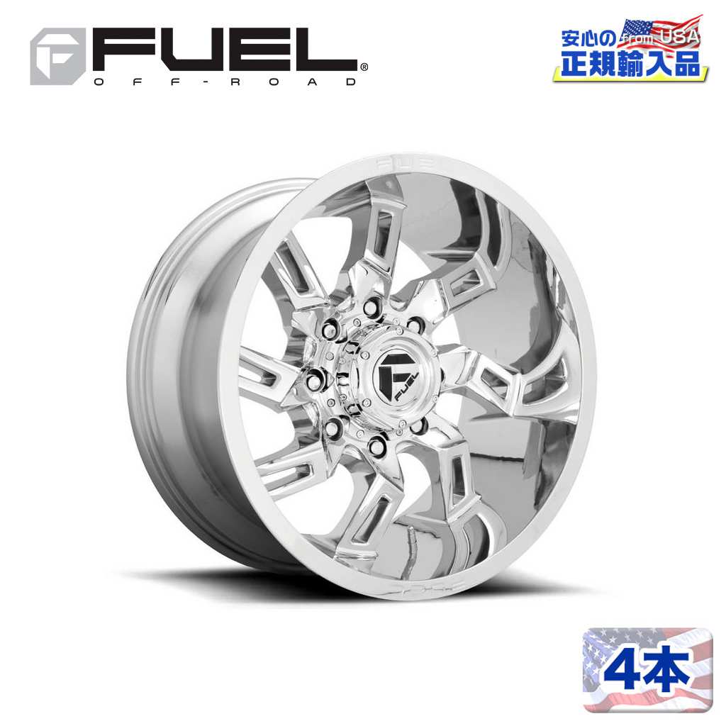 20インチアルミホイール 4本D746 LOCKDOWN 20×10 8H165.1 -18 CB125.1クローム/CHROME 汎用