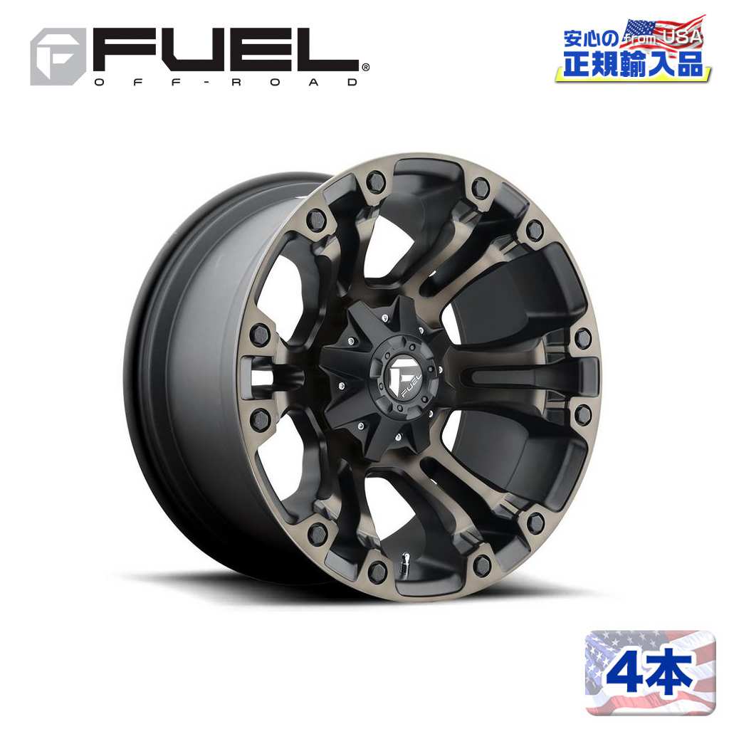 ��FUEL OFFROAD (�ե塼���륪�ե�����) ��������Ź��20���������ߥۥ����� 4��D569 VAPOR 20��9 6H135 +19 CB106.1�ޥåȥ֥�å� ���֥�������ƥ����/MATTE BLACK DOUBLE DARK TINT ����