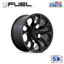 【FUEL OFFROAD (フューエルオフロード) 正規代理店】20インチアルミホイール 5本D804 FLAME8 20×9 8H170 +1 CB125.1ブラックアウト/BLACKOUT 汎用
