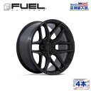 【FUEL OFFROAD (フューエルオフロード) 正規代理店】20インチホイール 4本セットFLUX 20×10 5H 127 -18 CB71.5BLACKOUT(ブラックアウト)汎用/FC854MX20105018N