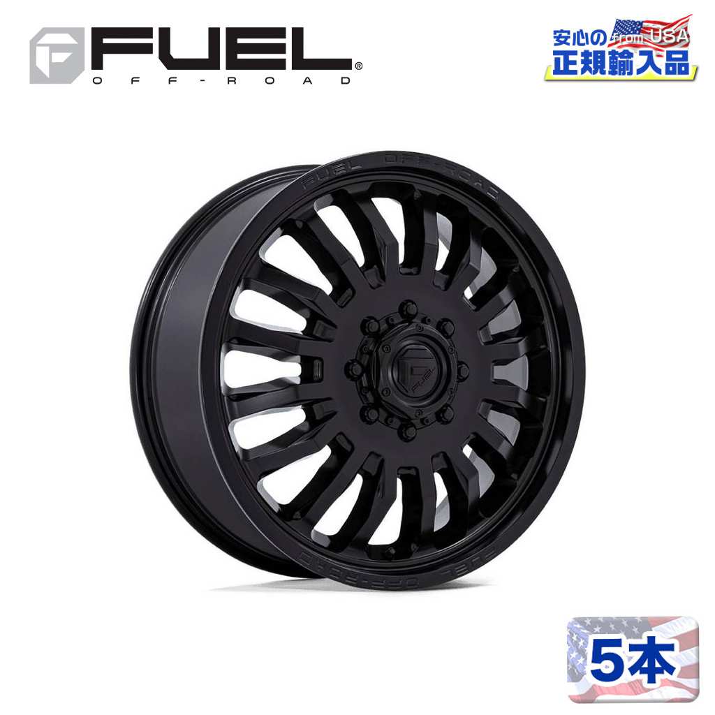 22インチホイール 5本セットD867 ARC 22×8.25 8H 210 -246 CB154.3BLACKOUT(ブラックアウト)汎用/D86722829345