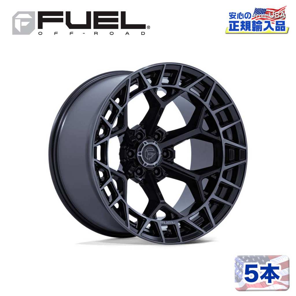 17インチホイール 5本セットFC873 CHARGER 17×9 5H 127 -12 CB71.5GLOSS BLACK BRUSHED DARK TINT(グロスブラックブラッシュド ダークティント)汎用/FC873BT17905012N