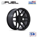 【FUEL OFFROAD (フューエルオフロード) 正規代理店】22インチホイール 5本セットFLUX 22×10 8H 180 -18 CB124.2BLACKOUT(ブラックアウト)汎用/FC854MX22108818N