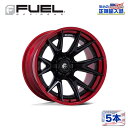 【FUEL OFFROAD (フューエルオフロード) 正規代理店】22インチホイール 5本セットFC402 CATALYST 22×10 6H 139.7 -18 CB106.1MATTE BLACK W/ CANDY RED LIP(マットブラック/キャンディーレッドリップ)汎用/FC402MQ22106818N(2)