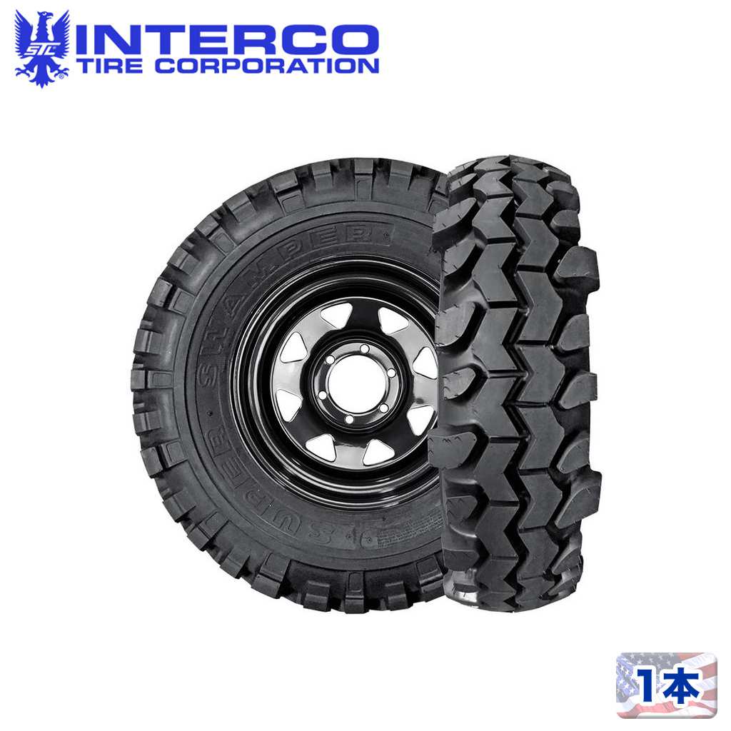 【INTERCO TIRE 正規品】16インチタイヤ 1本Narrow Super Swamper スーパースワンパー TSL34×9/16 ブラ..