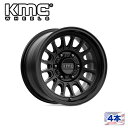 【KMC(ケーエムシー)日本販売代理店】17インチアルミホイール 4本汎用 KM724 IMPACT OL SATIN BLACK17×8.5J 5H 127 ±0 CB71.5(2)