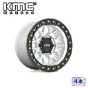 【KMC(ケーエムシー)日本販売代理店】17インチアルミホイール4本KM549 GRS17×9J 8H 165.1 +18 CB125.1MACHINED W/ SATIN BLACK LIP 汎用(2)
