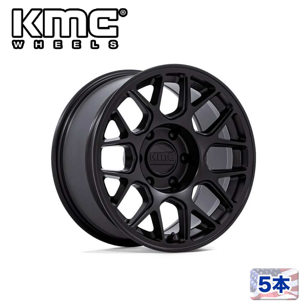 17インチホイール 5本KM730 HATCHET 17×8.5 6H 139.7 +25 CB106.1MATTE BLACK/マットブラック汎用/KM730MX17856825