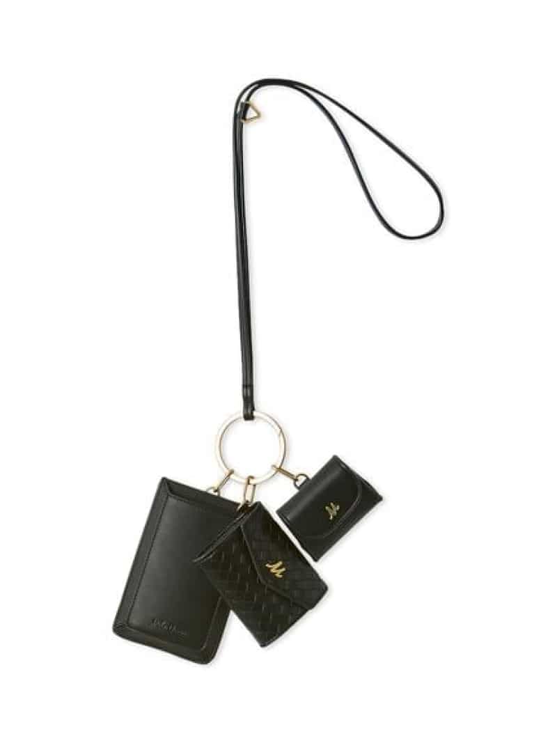 ショルダー付きトリプルバッグ Mila Owen ミラオーウェン バッグ ショルダーバッグ ブラック【先行予約】*【送料無料】[Rakuten Fashion]