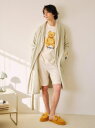【HOMME】ベアワンポイントパイルガウン gelato pique ジェラートピケ インナー・ルームウェア その他のインナー・ルームウェア ネイビー【送料無料...