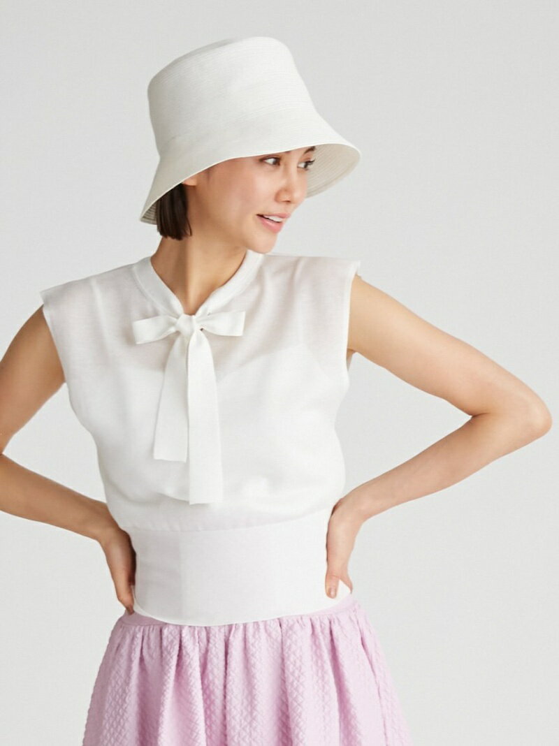 シアーボウタイニットプル CELFORD セルフォード トップス ニット ホワイト グレー ブラック【送料無料】[Rakuten Fashion]