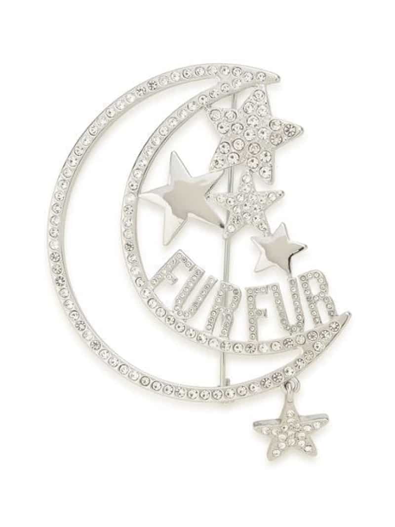 ムーン&スターモチーフブローチ FURFUR ファーファー ファッション雑貨 その他のファッション雑貨 ゴールド【先行予約】*【送料無料】[Rakuten Fashion]