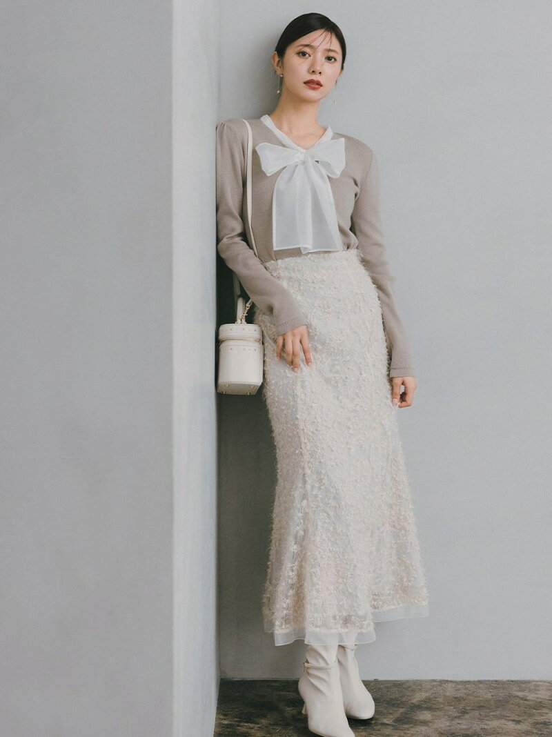 スパンコールレース刺繍スカート CELFORD セルフォード スカート その他のスカート ブラック【送料無料】[Rakuten Fashion]のサムネイル