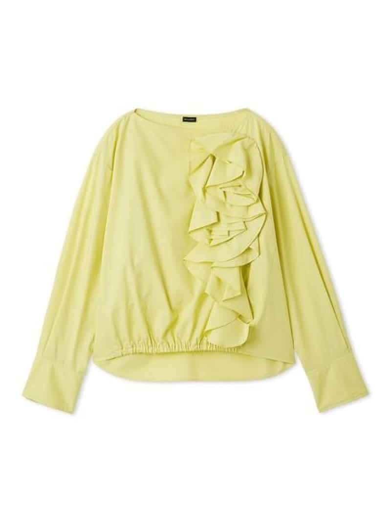 【SALE／50%OFF】フラワーモチーフブラウス Mila Owen ミラオーウェン トップス シャツ・ブラウス イエロー ホワイト【RBA_E】【送料無料】[Rakuten Fashion] usagi-online-10062791 USAGISTORE USAGIONLINE公式ストア サンプル画像2