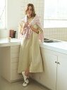 【SALE/30%OFF】ストライプワンピース gelato pique ジェラートピケ インナー・ルームウェア その他のインナー・ルームウェア イエロー ピン...